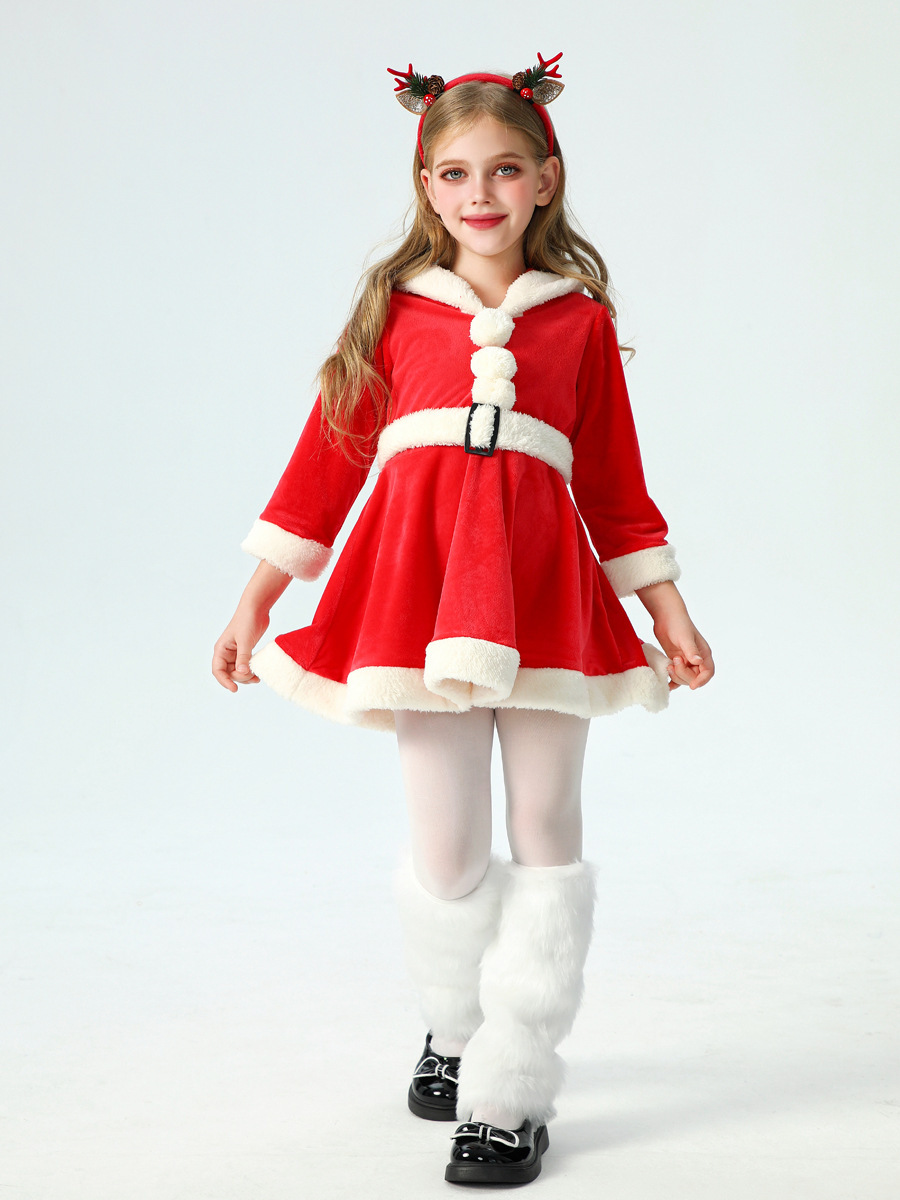 Fashion Oasis Girls Christmas Swing Dress - Santa, Snowman, Reindeer Designs, Long Sleeve, Ages 2-13 Years