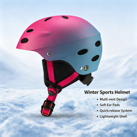 Casque de ski pour enfants taille S, matériau ABS EPS, chaud, anti-choc, pour sports de neige, vente chaude