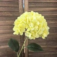 Promo! Bunga Hydrangea Buatan Tangan Berkualitas Tinggi Tangkai Panjang Tunggal Warna Putih Pink Dekorasi Hari Ibu Paskah