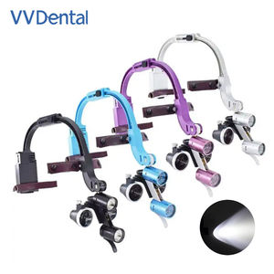 Set lengkap 2.5x/3.5x lampu depan gigi untuk dokter gigi dengan 5W lampu depan LED lampu pembesar medis lampu depan bedah nirkabel dengan 2 buah baterai - Product Image 6