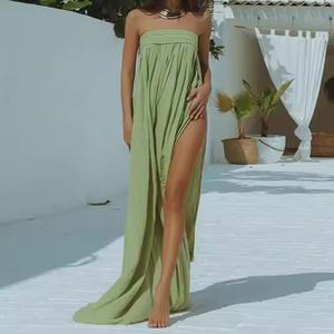 Vestidos de Verano Bohemios para Mujer, Venta al por Mayor, Vestidos Casuales de Lino Personalizados, Vestidos Elegantes para Mujer - Product Image 4