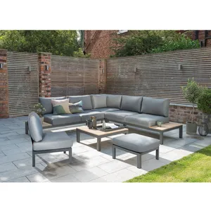 AUDU Moderne Aluminium-Außenmöbel Gartensofa Außenbereich Lounge-Set