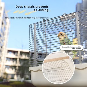 <span class=keywords><strong>Gabbia</strong></span> per Pappagalli da Esterno, Nuovo Stile, <span class=keywords><strong>in</strong></span> Acciaio Inossidabile 304, Anti-Schizzi, Grande Formato, Peony Little Sun, Portatile da Trasporto - Product Image 3