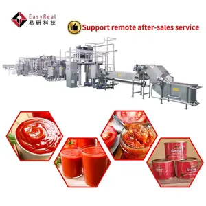 Yüksek verimlilik domates püresi işleme makinesi otomatik domates püresi üretim hattı yapma