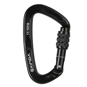 Xinda D-Type Carabiner Aluminum Alloy 2500kg Load Capacity For Climbing Safety Equipment - Product Image 2