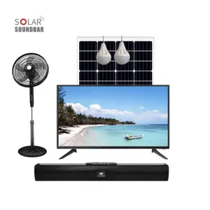 Home Mini Solar Power Kit with solar tv solar fan solar lights solar panel bluetooth FM radio MP3 Microphone functions