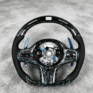 Volante Calefactable de Fibra de Carbono para <span class=keywords><strong>BMW</strong></span> con Palancas de Cambio Magnéticas 330i G20 M340i 330e Pre Lci 370mm Serie 3 <span class=keywords><strong>320d</strong></span> F30 540i G20 - Product Image 6