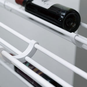 Estante de Pared para Botellas de Vino ZYTH, Exhibidores de Botellas de Vino con Soporte para Copas para Restaurante y Hotel - Product Image 5