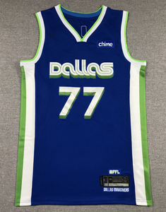 เสื้อบาสเก็ตบอลทีมชาย ดัลลัส บาสเก็ตบอล หมายเลข 11 ไครี่ เออร์วิง หมายเลข 77 ลูก้า ดอนชิช รุ่น City Edition ปักลายอเมริกา แบบกำหนดเองได้ - Product Image 6
