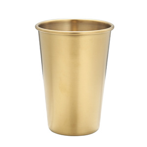 Stainless Steel Tumbler 304 Single Layer Cold Drink Cup Party Use Solid Color Straight Shape Food Grade - Product Image 3