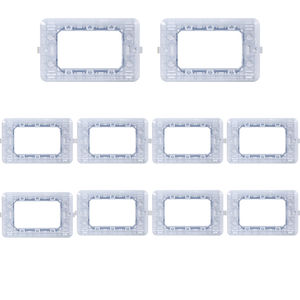 Gloca – ensemble de 10 prises murales en plastique, 3 prises, installation facile, mise à la terre standard, 125 V, IP20 - Product Image 1