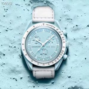 Orologio al Quarzo <span class=keywords><strong>di</strong></span> Lusso Cronografo a Sei Lancette con Quadrante Acrilico Luminescente Diametro 42mm per Uomo e Donna - <span class=keywords><strong>Programma</strong></span> Nordich Moon Mercury VSF - Product Image 4