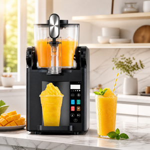 Machine à slush et machine à cocktails glacés avec 2 bacs pour les bars de plage, les comptoirs de service nocturne et les happy hour au coucher du soleil - Product Image 3
