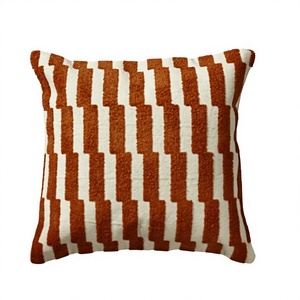 <b>INDIAN</b> TEXTILES H/L Geometric Tufted <b>Throw</b> Pillow Square Washable Decorative Cushion Cover Minimalist Style - Product Image 1