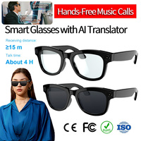 Lunettes photo intelligentes M01 Pro Ai avec caméra 8MP et écouteurs sans fil Bluetooth, support de traduction et assistant vocal