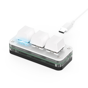 Teclado Macro BSSY)Macropad com Programação RGB Mini Hot Swap para Jogos, Teclas Personalizadas com Knob, Interruptor Vermelho, <span class=keywords><strong>3</strong></span> Teclas para Multimídia - Product Image 6