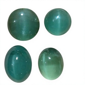 Aigue-marine naturelle rare œil-de-chat polie 6 mm pour la fabrication de bijoux et la lithothérapie - Product Image 3
