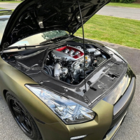 Panneaux de refroidissement en fibre de carbone de qualité supérieure, 7 pièces, pour les compartiments de capot moteur, pour Nissan GTR R35 2007+, kits intérieurs