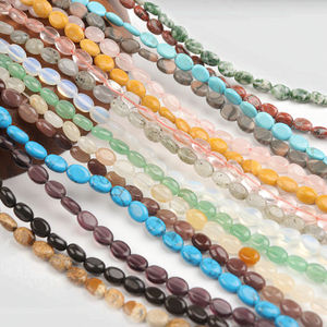 Cuentas Sueltas Facetadas de Ónice, Piedra Natural de Jaspe Cornalina, 4*2mm, Forma Ovalada, para la Fabricación de Joyas - Product Image 3