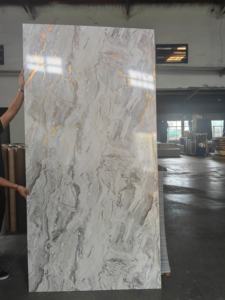 Pannello Murale <span class=keywords><strong>3D</strong></span> in PVC Impermeabile con Finitura in Marmo per Rivestimento Decorativo Interno di Appartamenti e Hotel - Product Image 3