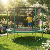 Tapis de saut robuste et coussin de protection pour trampoline, trampoline pour enfants, trampoline d'extérieur et d'intérieur avec filet de sécurité
