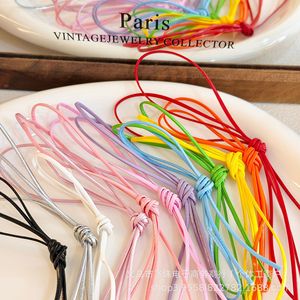 Colored Pu Flat Leather Cord 2mm <b>Braided</b> Cord For Diy Bracelet Necklace Bag Chain Mobile Phone <b>Accessory</b> Material - Product Image 3