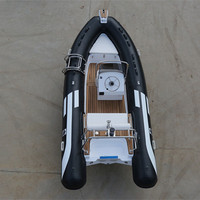 Bateau pneumatique RIB 480 de 16 pieds en Hypalon/PVC avec coque en fibre de verre et pont solaire à vendre