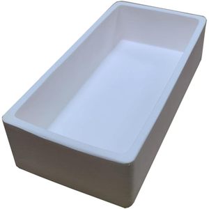 Creuset en alumine 200x100x50mm, température maximale 1700°C, pour équipement de chauffage de laboratoire - Product Image 1