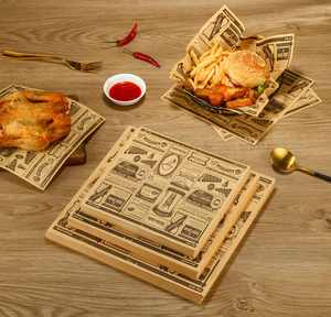 12X12 INCH PE Coated <b>Paper</b> <b>Food</b> <b>Wrapping</b> <b>Paper</b> Used for Sandwich Hamburger Fried Chicken - Product Image 2