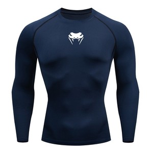 Camisetas de Compresión de <span class=keywords><strong>Manga</strong></span> <span class=keywords><strong>Larga</strong></span> para <span class=keywords><strong>Hombre</strong></span>, de Secado Rápido, Tejido Transpirable con Estampado de Cabeza de Serpiente, <span class=keywords><strong>Camiseta</strong></span> de Alta Elasticidad - Product Image 4