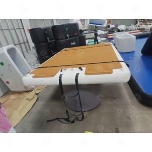 Fabricant de plate-forme flottante gonflable Bateau de pêche à quai gonflable personnalisé avec tapis EVA <span class=keywords><strong>pour</strong></span> clubs de yacht - Product Image 4