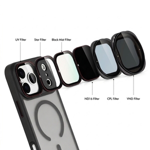 Kit de filtres magnétiques pour photographie mobile : UV, Black Mist, CPL, polarisant, VND, ND pour <span class=keywords><strong>iPhone</strong></span> 16/17/18 <span class=keywords><strong>Pro</strong></span> Max avec étui - Product Image 2