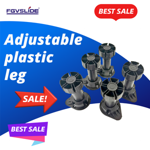 أرجل سرير قابلة للتعديل عالية الجودة، أرجل بلاستيكية تلسكوبية تتحمل وزن 60 كجم، دعامات سرير بلاستيكية باللون الأسود الغير لامع، أرجل أثاث - Product Image 4