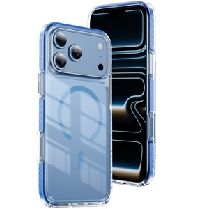 เคสโทรศัพท์มือถือแบบใสแม่เหล็กขั้นสูงสำหรับ iPhone 18 12 13 17 Pro Max 14 15 16 Plus รองรับการชาร์จไร้สาย ป้องกันด้านหลัง - Product Image 1