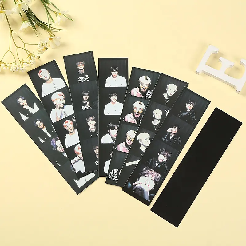 7Pcs/Set KPOP Jimin JK Charm Selfie Film Photo Cards Fashion Hot Idol Group Single Side Postcards Boys Girls Support Collection