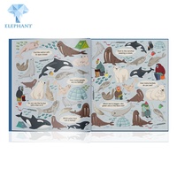 Libro Infantil Personalizado en China con Impresión de Tinta Ecológica a Color, Dibujos Animados en Inglés, Adhesivos Mágicos para Niños y Bebés