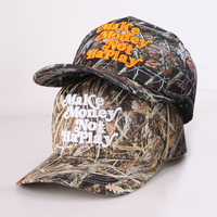 Casquette de baseball 5 panneaux camouflage Real Tree personnalisée, casquette de chasse sportive avec impression numérique
