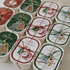 New Christmas Gift <b>Candle</b> Handmade Atmosphere Decoration Christmas Aroma Wax Gift Box Practical <b>Small</b> Gift Wholesale - Product Image 3