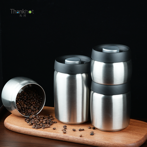 Vacare Acier Inoxydable Moderne Bar à Café Décoratif Bocal de Stockage Sous Vide Accessoire pour Machine à Café - Product Image 2