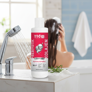 Traitement capillaire hydratant et fortifiant TTO-X Organic Prebiotic & Collagen pour cheveux gras et pellicules 250ml - Product Image 3