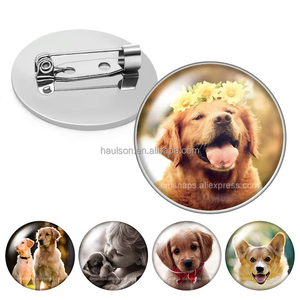 <span class=keywords><strong>Broche</strong></span> photo personnalisée professionnelle, badge rond en acier inoxydable, étiquette en métal époxy avec épingle ou boucle papillon, accessoires vestimentaires - Product Image 3