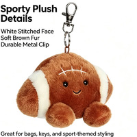 Porte-clés en peluche premium, porte-clés personnalisé en peluche moelleuse, pendentif mascotte en gros, breloque décorative unisexe pour sac à main