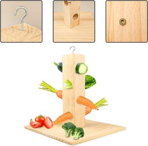 Comedero de heno para conejos, árbol de heno para conejos y cobayas con placa base, árbol de alimentación para roedores, jaula para cobayas - Product Image 4