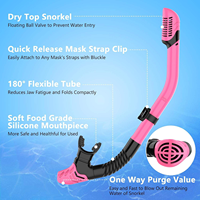 Masque de plongée à double lentille entièrement étanche, plongée sous-marine, piscine, natation, verre trempé HD, entraînement professionnel pour plongeurs