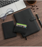 Carnet en cuir véritable pleine fleur A5 personnalisé avec logo, fermeture magnétique, attache pour stylo, cadeau d'affaires, journal à couverture rigide