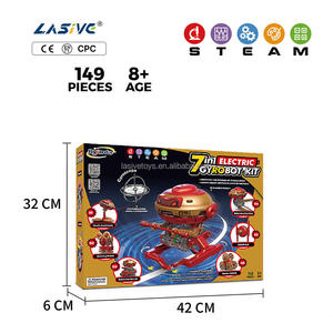 Jouets LASIVE, kit <span class=keywords><strong>scientifique</strong></span> robot gyroscopique électrique 7 en 1, <span class=keywords><strong>expérience</strong></span> <span class=keywords><strong>scientifique</strong></span> STEAM, assemblage mécanique, interactif pour enfants, électrique - Product Image 2
