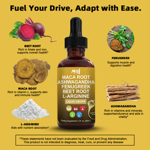 Gouttes de Racine de Maca Bio Personnalisées, Racine de Maca Liquide, Teinture d'Ashwagandha, Complément <span class=keywords><strong>Vitamin</strong></span>é au Maca pour le Soutien de l'Humeur et de l'Énergie - Product Image 3