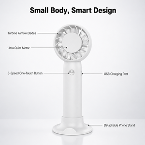 Nuovo <span class=keywords><strong>Mini</strong></span> Ventilatore Portatile Personalizzabile Carino con Ricarica USB 400mAh - Product Image 2