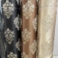 Shaoxing yongcheng textile haute qualité stock jacquard rideau occultant tissu pour rideaux de salon