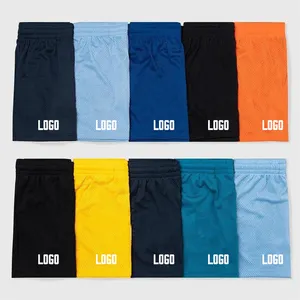 Individuelles Logo Herren laufen Training Sport Shorts atmungsaktiv locker schnell trocknend Netz Gym Shorts